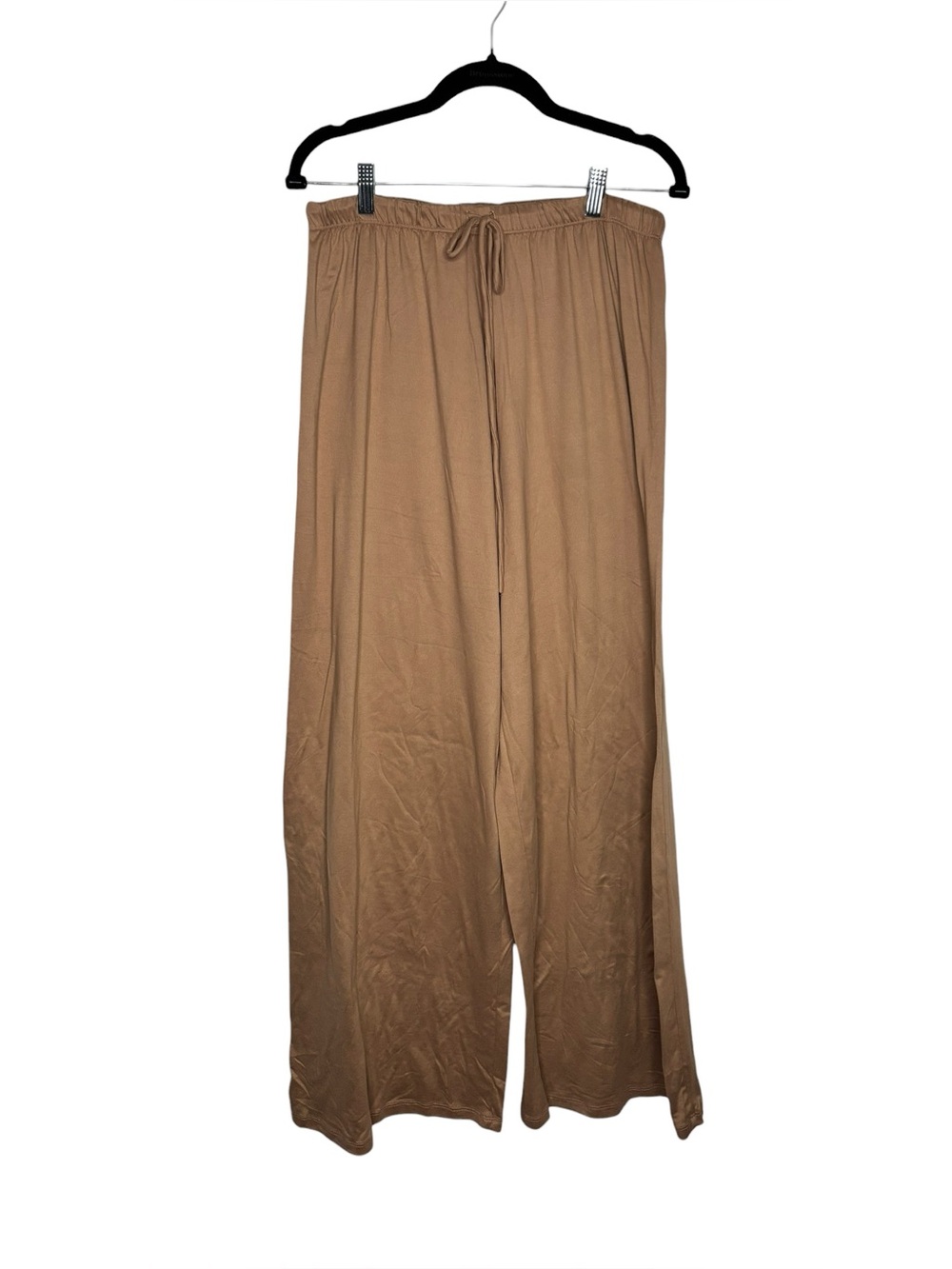 Bumpsuit Cloud High Waisted Wide Leg Pant Size Small Tan Loungewear